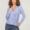 Clothing Veronica M Cupro Tops | Vista Cupro Draped Surplice Top - Best Seller