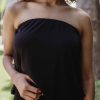 Clothing Veronica M Tanks & Strapless Tops | Black Stretch Tube Top