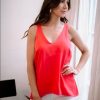 Vacation Veronica M | Strawberry V-Neck Tank Blouse