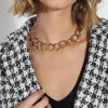 Accessories Veronica M | Brielle Gold Chunky Necklace