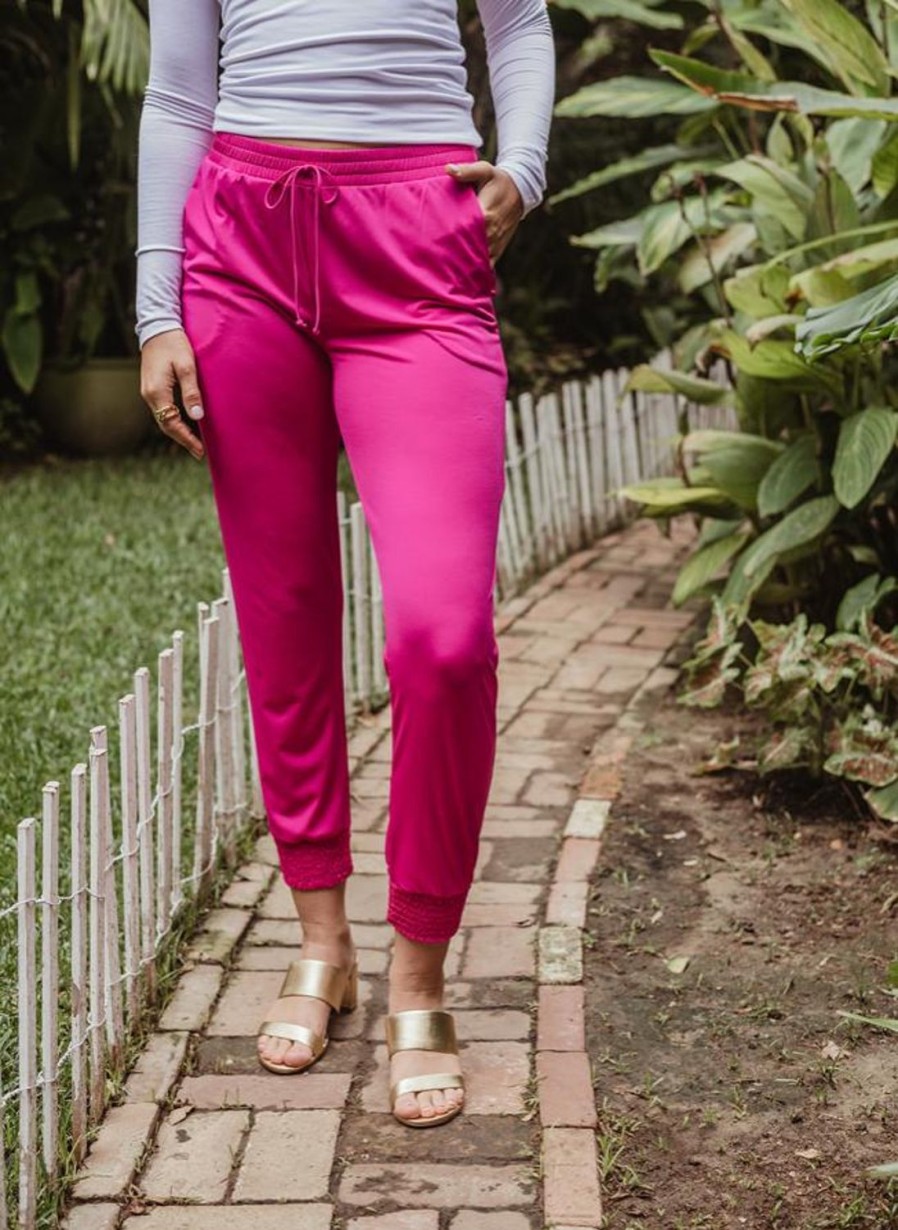 Vacation Veronica M | Magenta Stretch Joggers