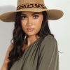 Vacation Veronica M | Panama Leopard Hat