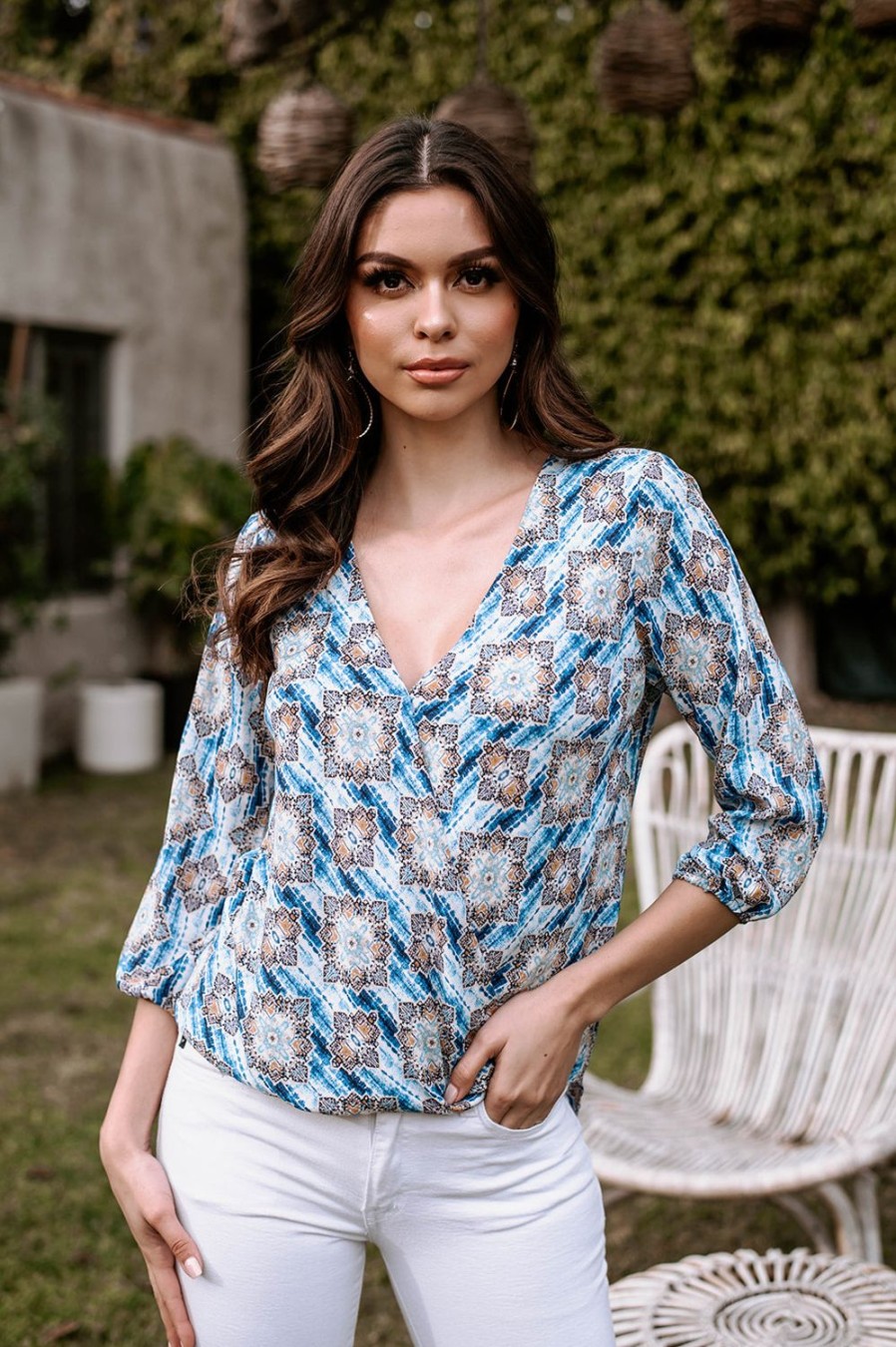 Clothing Veronica M Surplice Tops | Kyrie Surplice Top-