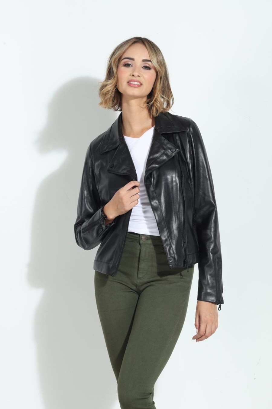 Clothing Veronica M Jackets + Blazers | Tart Collections Moto Jacket