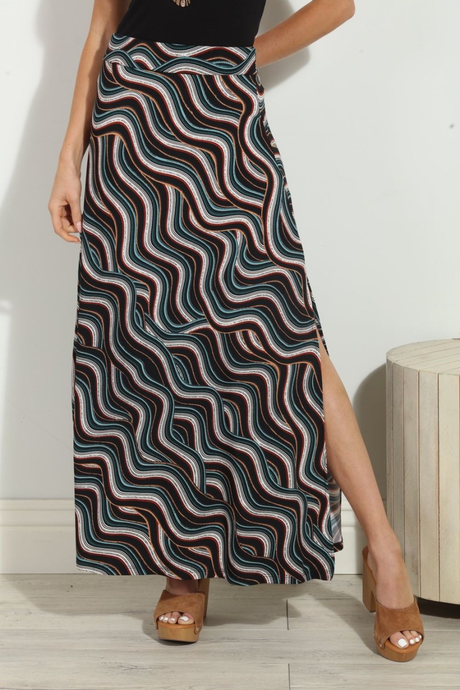 Clothing Veronica M Skirts | Cali Stretch Maxi Skirt-Best Seller