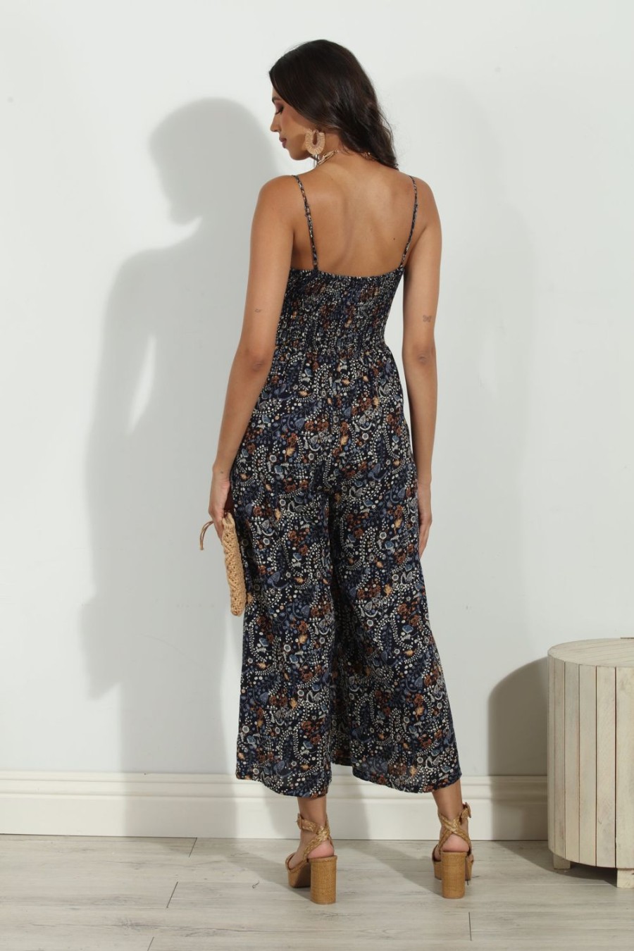 Clothing Veronica M | Elaine Rayon Jumpsuit