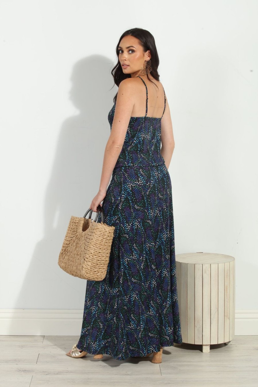 Clothing Veronica M Maxi Dresses | Zayne Drop Waist Maxi Dress