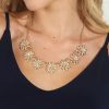 Accessories Veronica M | Sparkle Daisy Statement Necklace