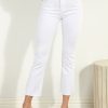 Clothing Veronica M Denim Shop | Trctr White High Rise Crop Flare Side Slit Jeans