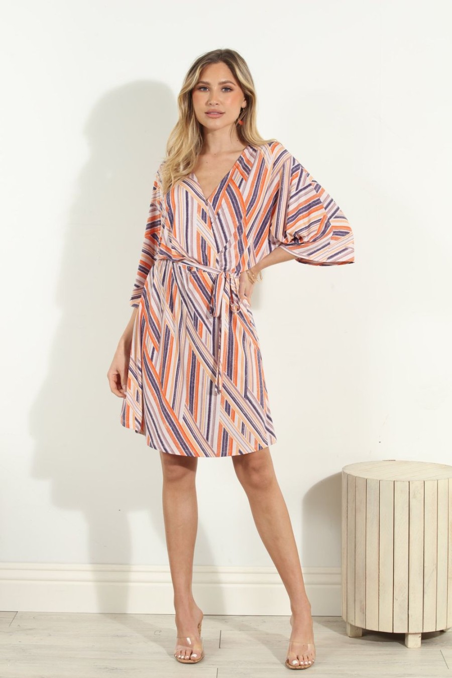 Vacation Veronica M | Carmel Stretch Kimono Sleeve Dress