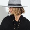 Accessories Veronica M | Grey Felt Fedora Hat