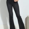 Clothing Veronica M Denim Shop | Unpublished Janet Flare Jean-Distressed Black