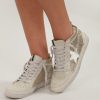 Accessories Veronica M | Paulina Gold Glitter High-Top Sneakers-Best Seller