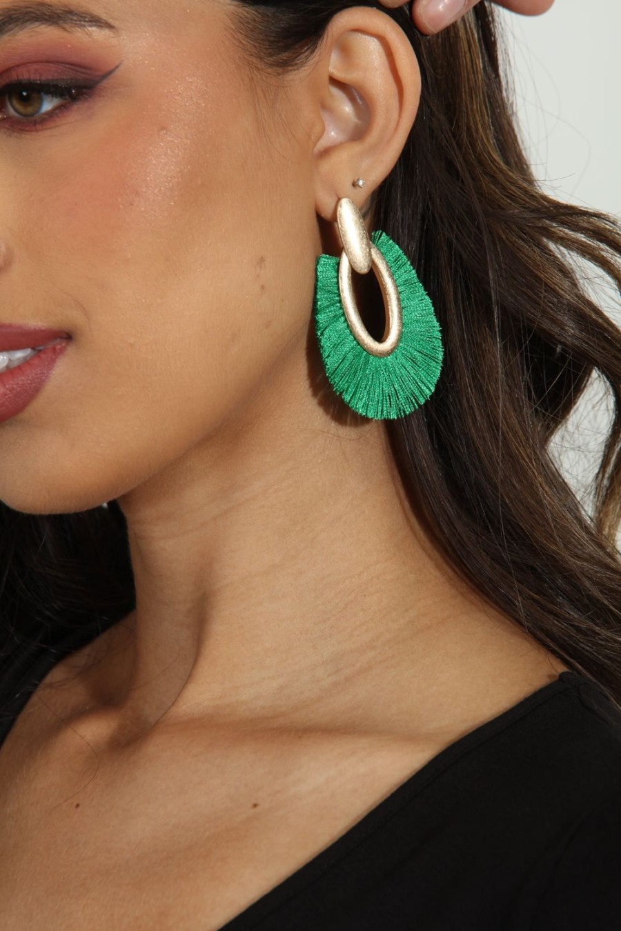 Accessories Veronica M | Green Cusco Earrings