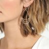 Accessories Veronica M | Gold Chain Teardrop Earrings