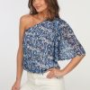 Vacation Veronica M | Selina Asymmetrical Short Sleeve Top