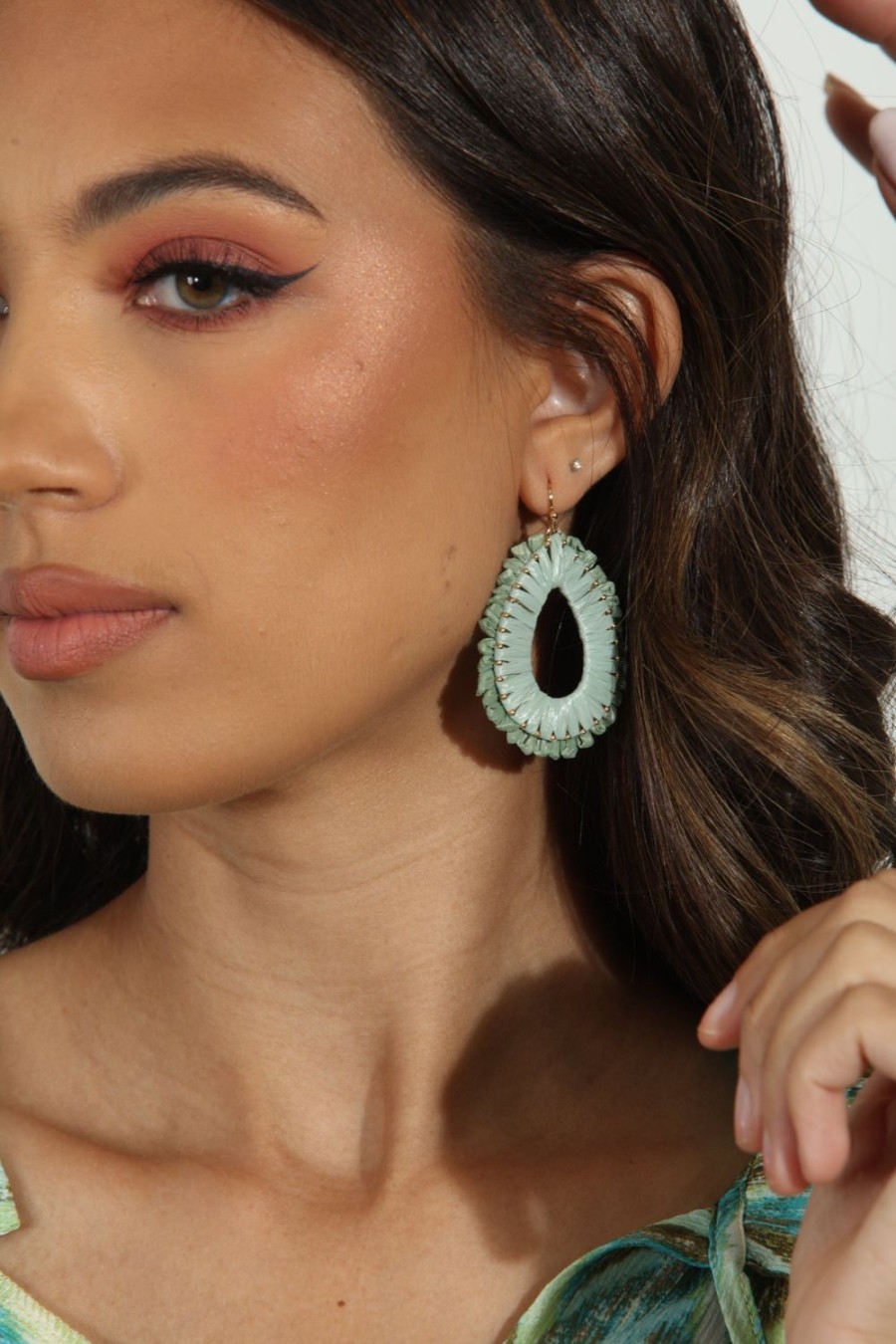 Accessories Veronica M | Moss Hoop Earrings