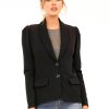 Clothing Veronica M Jackets + Blazers | Black Ponti Blazer