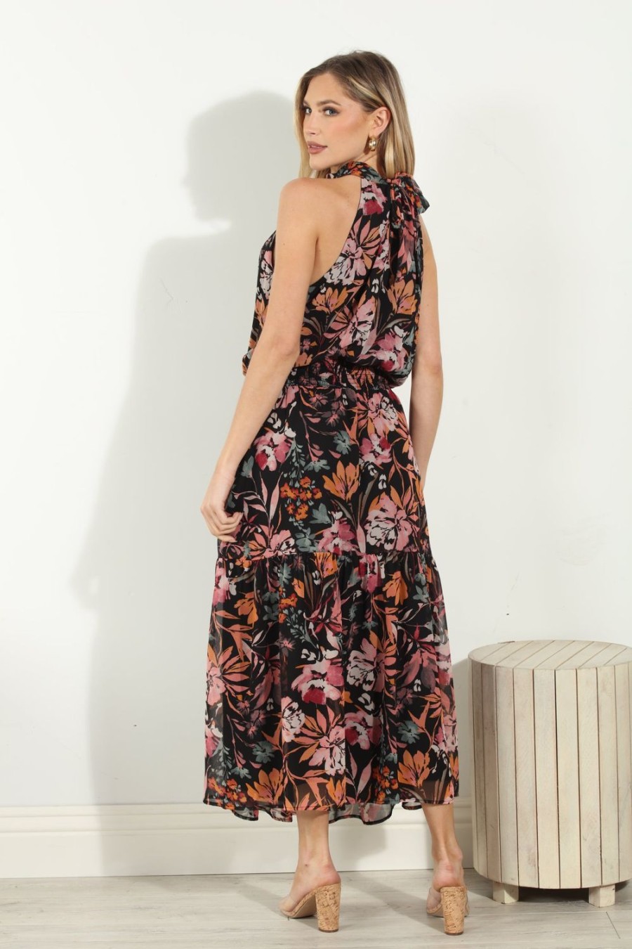 Vacation Veronica M | Alexia Chiffon Halter Maxi