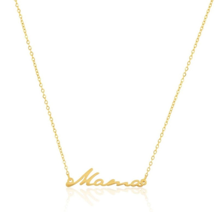 Accessories Veronica M | Mama Necklace - 18K Gold Plated