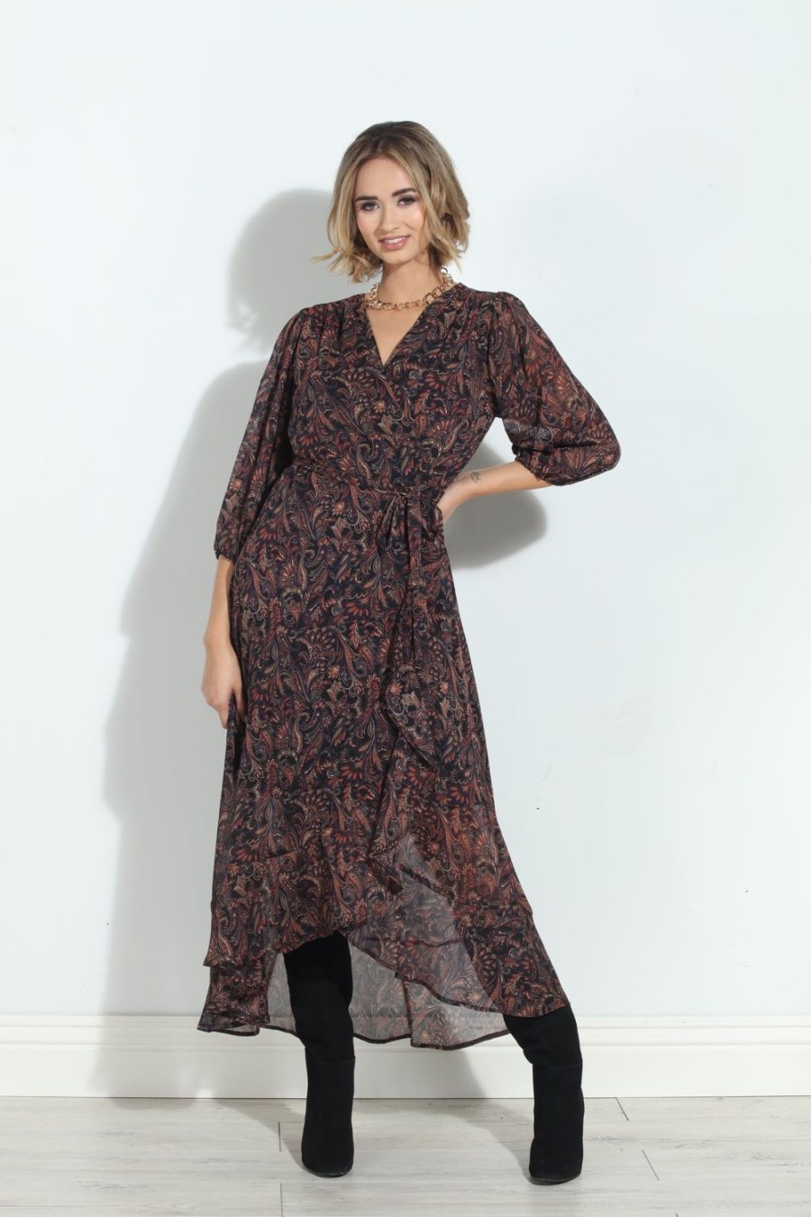 Clothing Veronica M Wrap Dress | Jeremiah Chiffon Wrap Dress