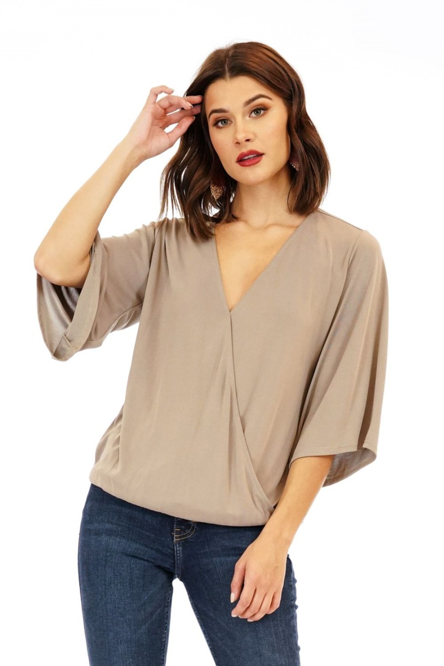 Clothing Veronica M Surplice Tops | Chai Surplice Top-Best Seller