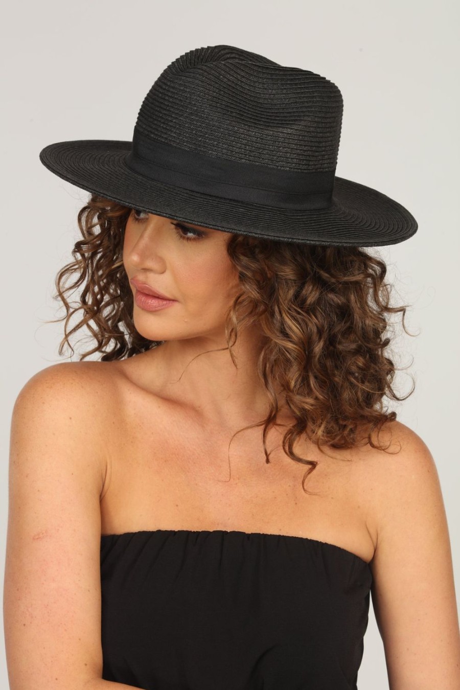 Accessories Veronica M | Everyday Black Fedora Hat