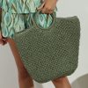 Accessories Veronica M | Olive Lightweight Woven Tote