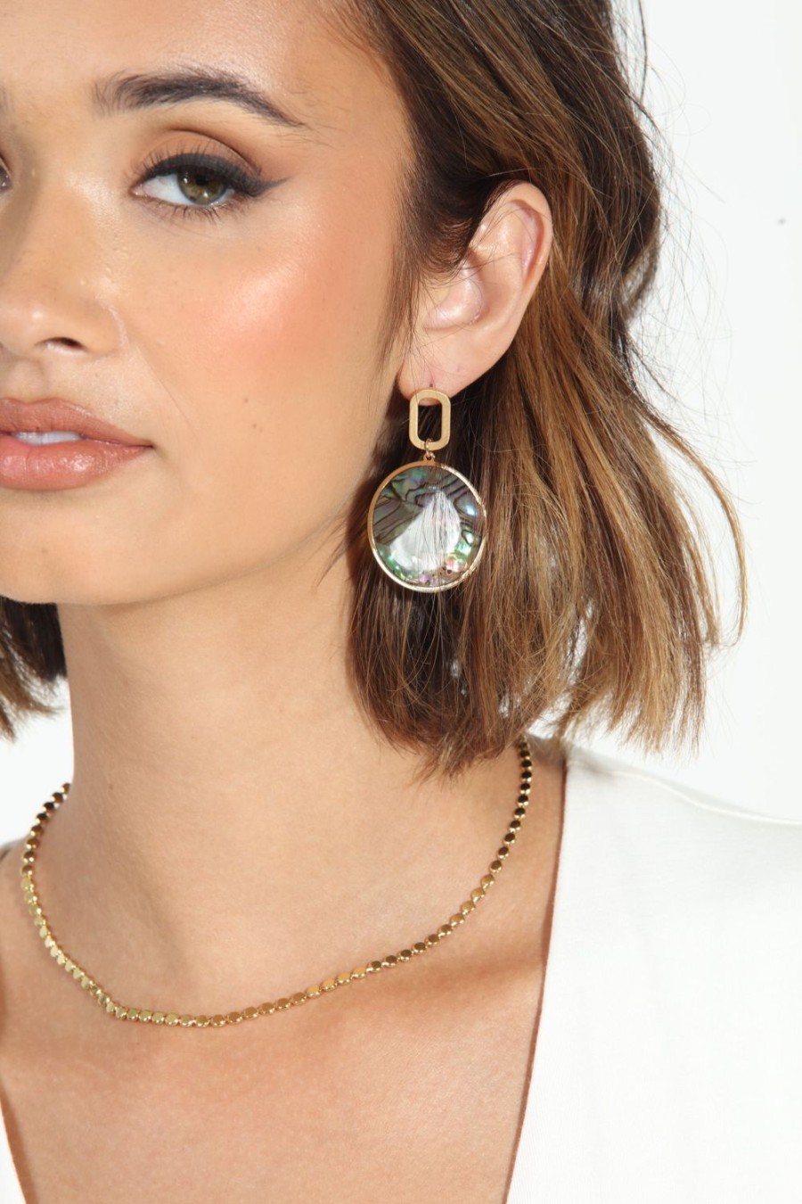 Accessories Veronica M | Dangle Abalone Earrings