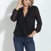 Clothing Veronica M Surplice Tops | Mya Dot Surplice Top-Best Seller