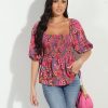 Vacation Veronica M | Melrose Smocked Blouse