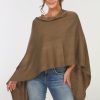 Clothing Veronica M Ponchos | Olive Throw-On Poncho-Best Seller