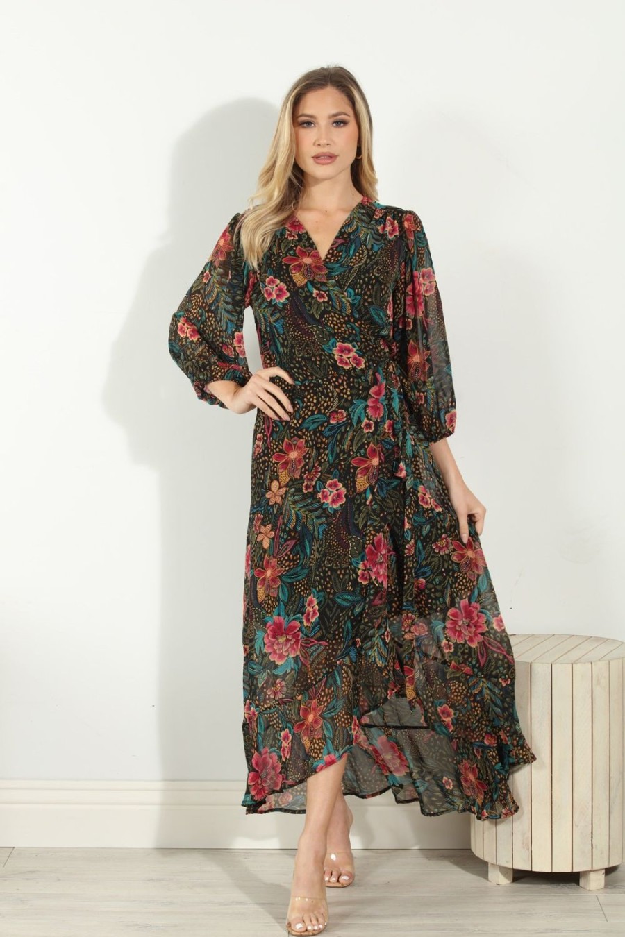 Clothing Veronica M Wrap Dress | Marani Chiffon Wrap Dress