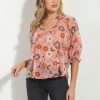 Vacation Veronica M | Georgia Split Neck Blouse