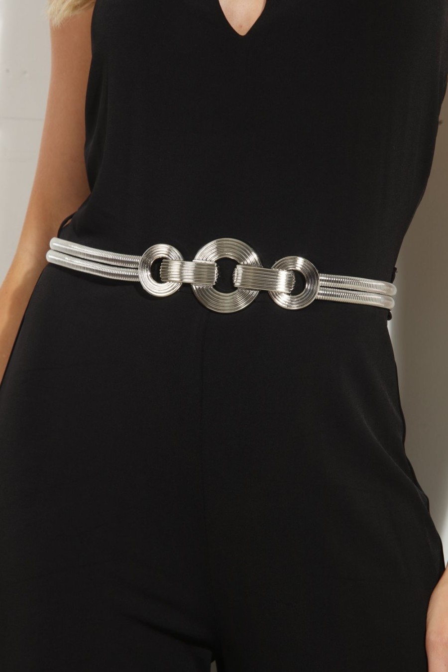 Accessories Veronica M | Silver Link Belt