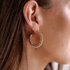 Accessories Veronica M | Gold Coil Hoop Earrings