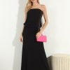 Clothing Veronica M Maxi Dresses | Black Strapless Maxi Dress-Best Seller