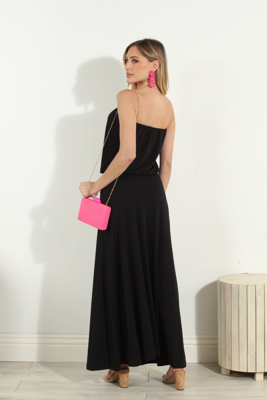 Clothing Veronica M Maxi Dresses | Black Strapless Maxi Dress-Best Seller