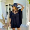 Vacation Veronica M | Black Stretch Tunic Dress