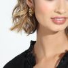 Accessories Veronica M | Everyday Chunky Gold Hoop Earrings