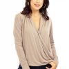 Clothing Veronica M Cupro Tops | Chai Cupro Draped Surplice Top - Best Seller