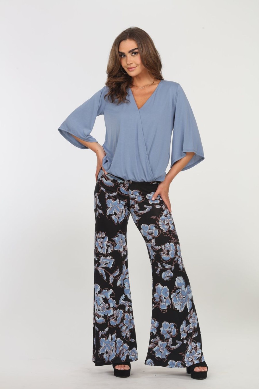 Vacation Veronica M | Copal Stretch Flare Leg Pants