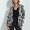 Clothing Veronica M Jackets + Blazers | Mystree Houndstooth Blazer