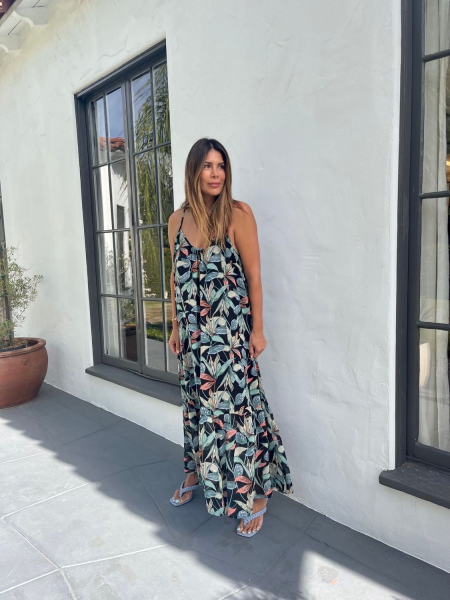 Clothing Veronica M Maxi Dresses | Bogota Chiffon Tank Maxi Dress