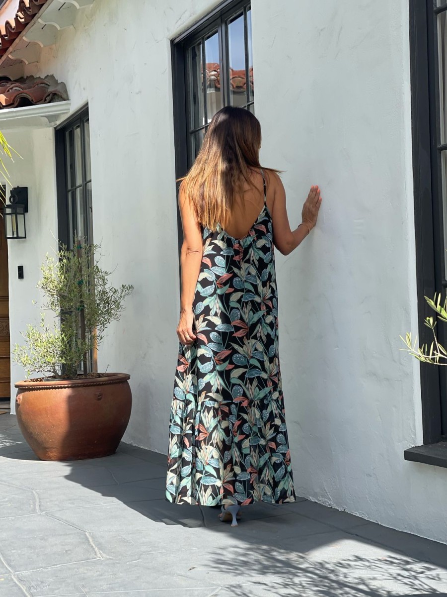 Clothing Veronica M Maxi Dresses | Bogota Chiffon Tank Maxi Dress