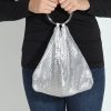 Accessories Veronica M | Silver Shimmer Mesh Purse-Best Seller