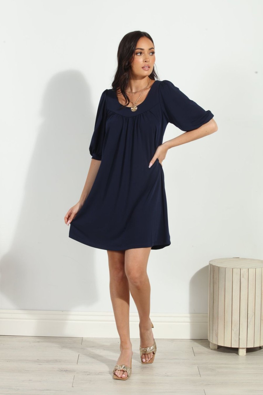 Vacation Veronica M | Navy Stretch Ity Tunic/Dress