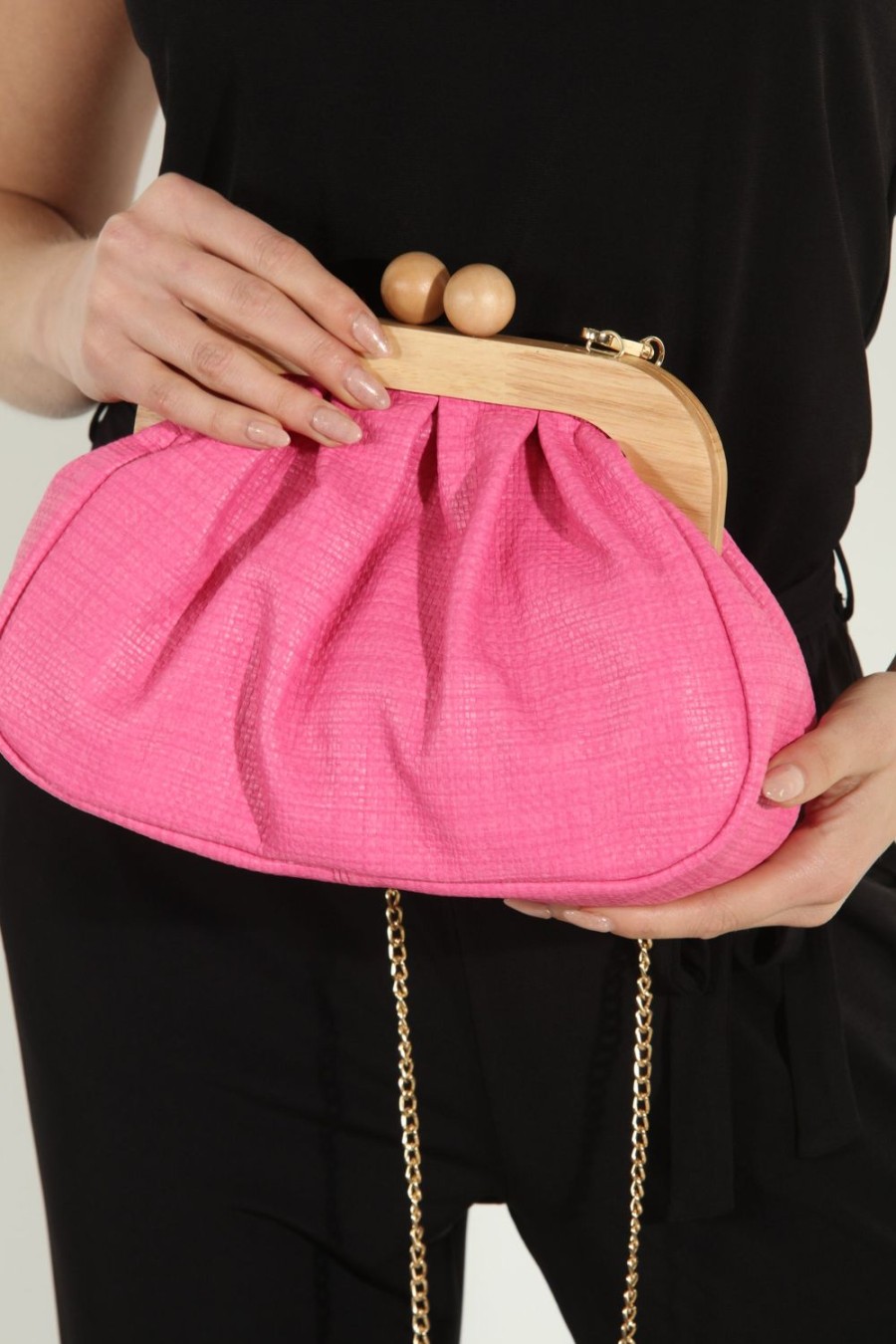 Accessories Veronica M | Hot Pink Purse/Clutch