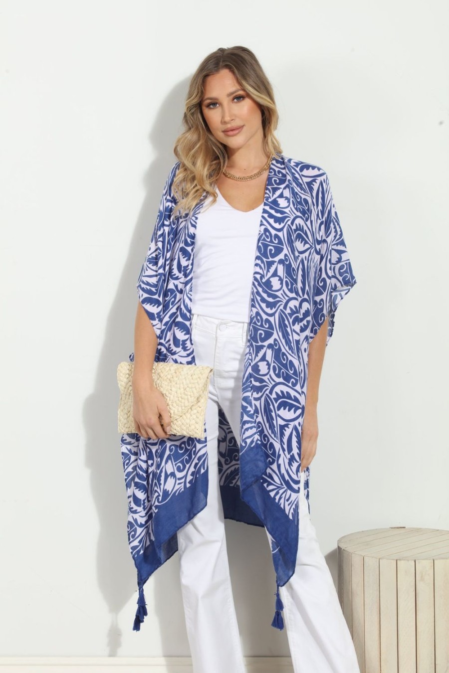 Clothing Veronica M Ponchos | Mykonos Open Kimono