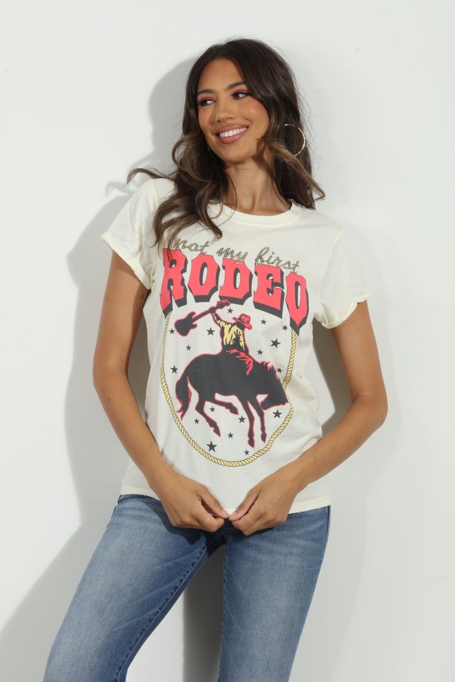 Clothing Veronica M Longer Length Tops | Not My First Rodeo Tee